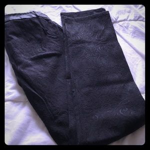 Black slacks with a twist! Size 2